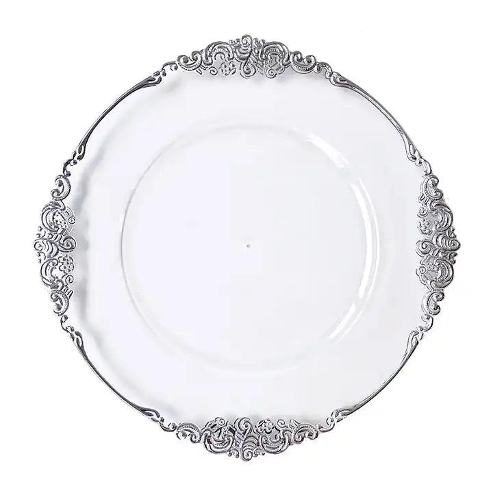 Zara silver onderbord - Decor Elegante