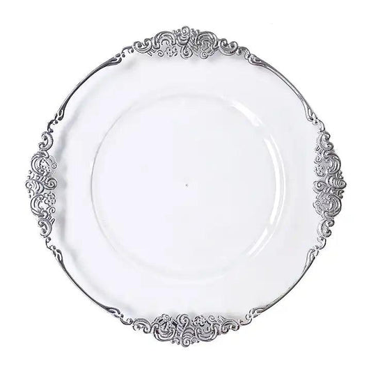 Zara silver onderbord - Decor Elegante