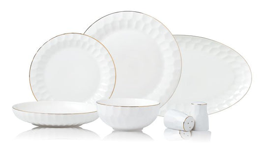 Bricard dinner set | wit-goud 27-DELIG