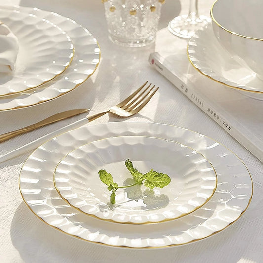 Bricard dinner set | wit-goud 27-DELIG